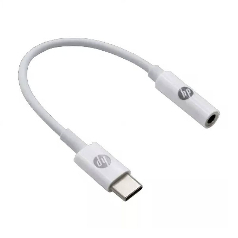 HP - Adaptador USB-C a 35mm Plug Interface para Audífonos Blanco DHC-TC130