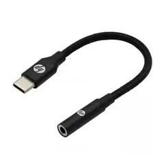 HP - Adaptador de Audio DHC-TC131 USB-C a 35mm Trenzado Negro
