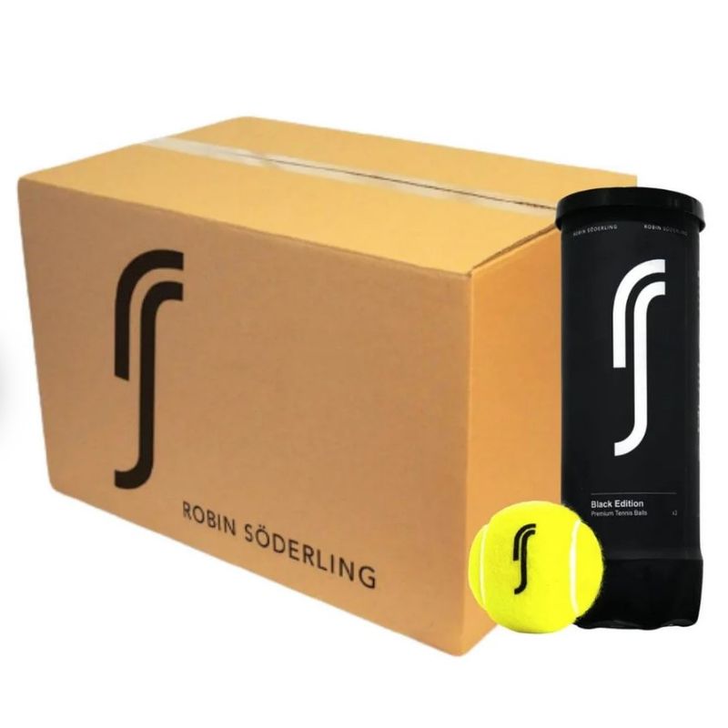 ROBIN SODERLING - Caja de Pelota de Tenis Robin Soderling Black Edition X3 – 24 Unidades