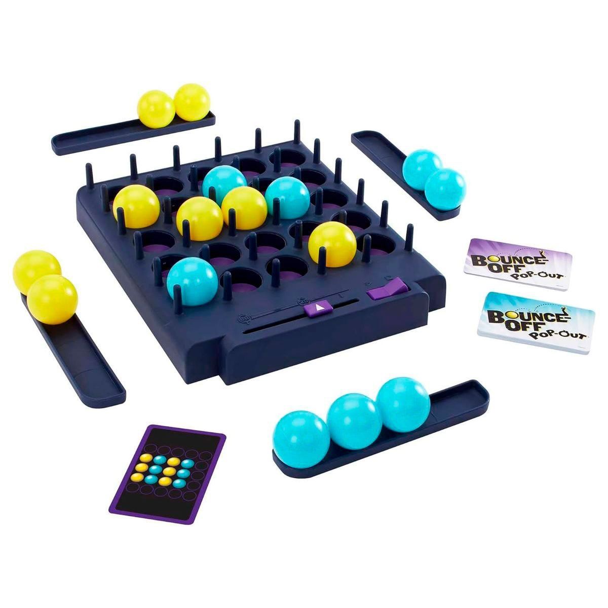 ANSALDO - Juego de mesa GAMES Bounce Off Pop Out desafío de velocidad