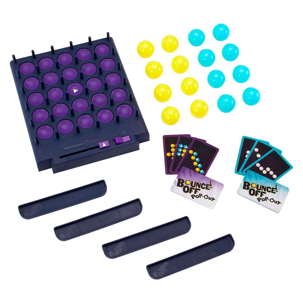 ANSALDO - Juego de mesa GAMES Bounce Off Pop Out desafío de velocidad