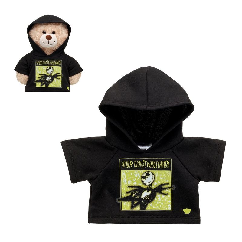 BUILD A BEAR - POLERON NEGRO NIGHTMARE BEFORE CHRISTMAS 24 BUILD-A-BEAR.-