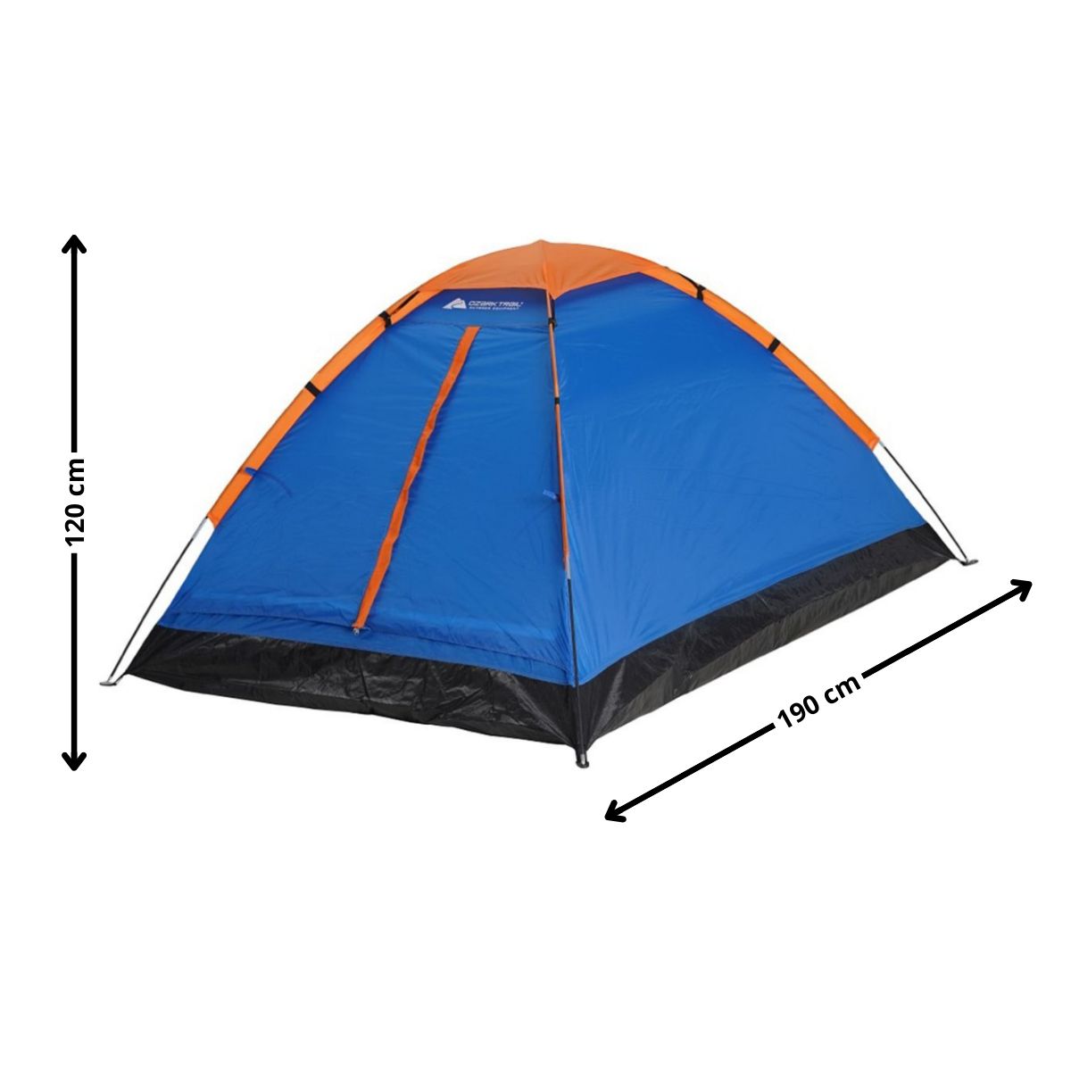 GENERICO - Carpa camping 2 personas azul Bighouse
