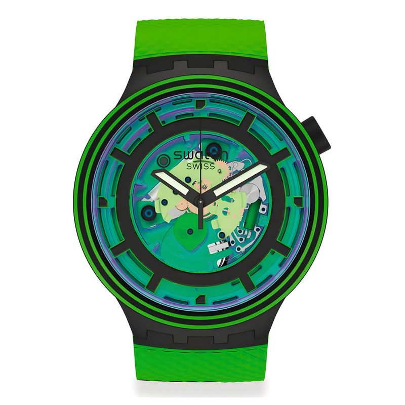 SWATCH - Reloj Swatch Come In Peace SB01B125 Verde