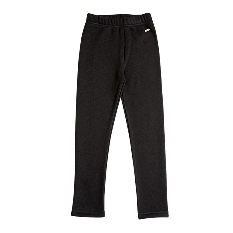 Calza Interior Peludo Nina Negro 4