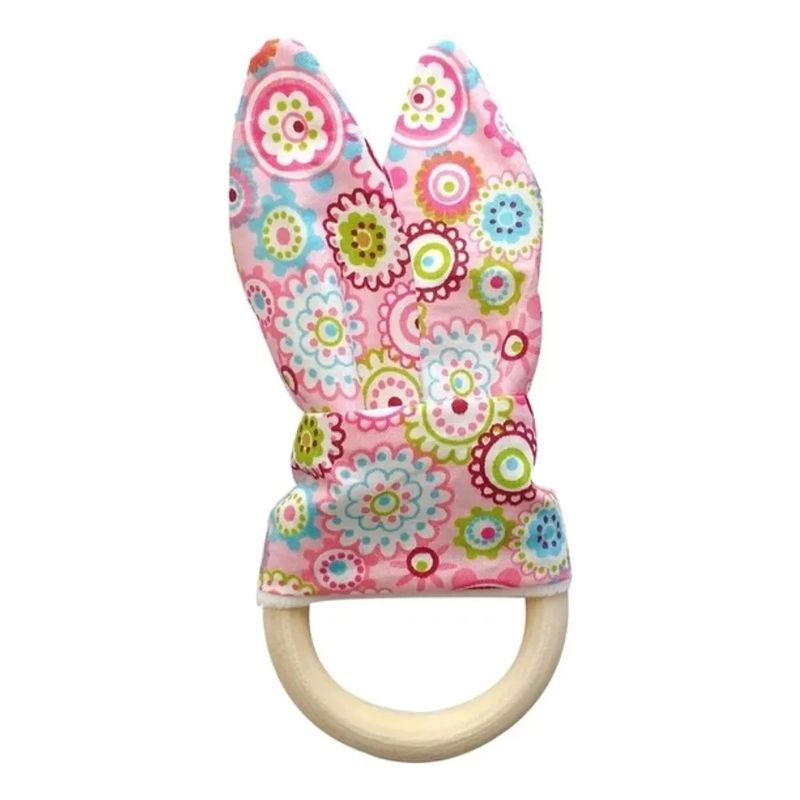 GENERICO - Anillo  De Madera Para Bebe Conejito