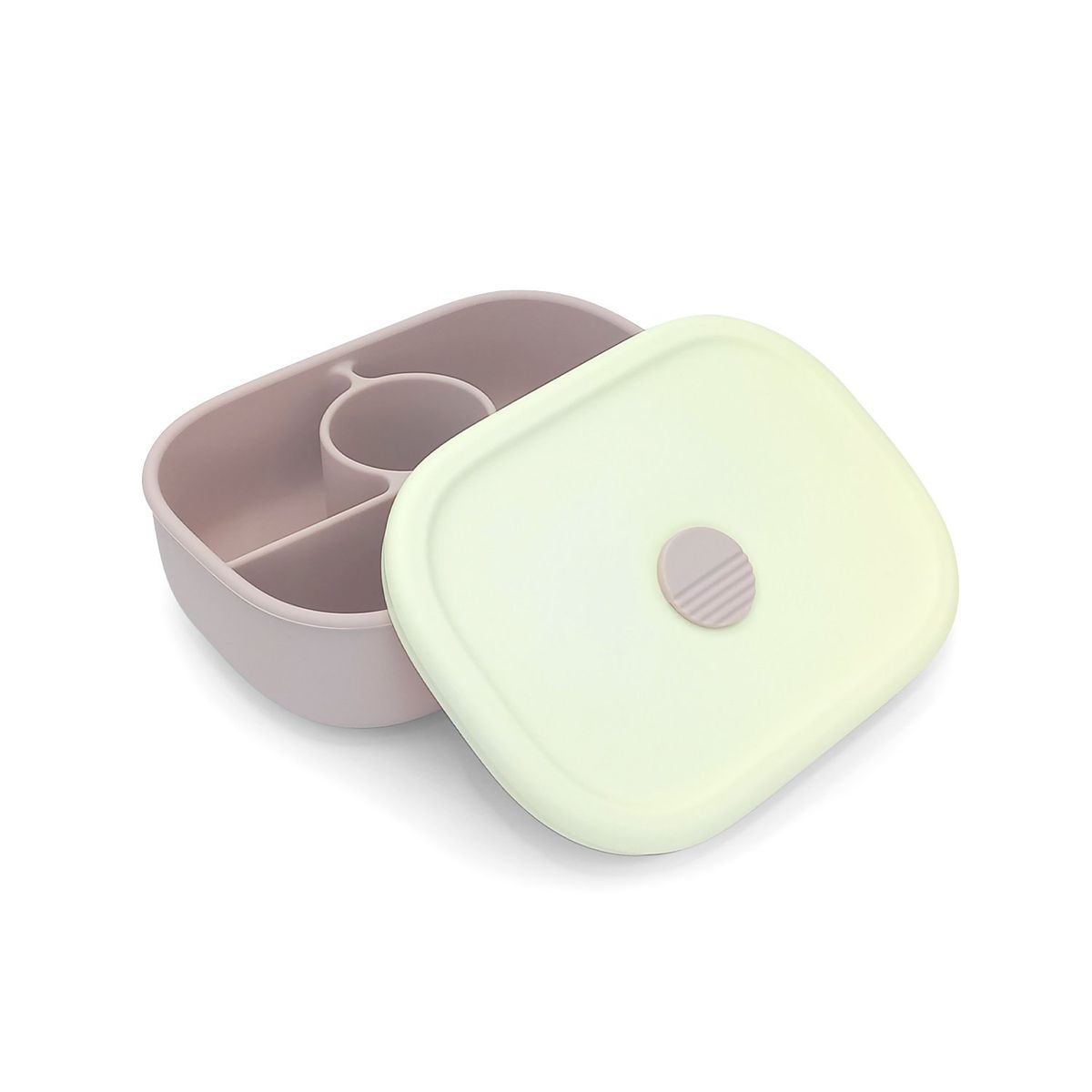 BBPRO - Plato silicona con tapa Rosa