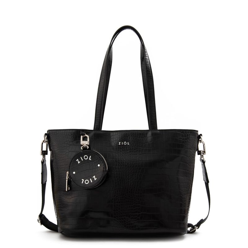 ZIOL - Cartera dos asas grande avin negro especial