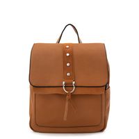 Mochila con tapa althea mediana camel