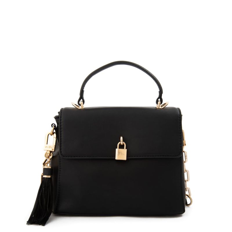 ZIOL - Cartera bandolera con tapa pequeña elaia negro