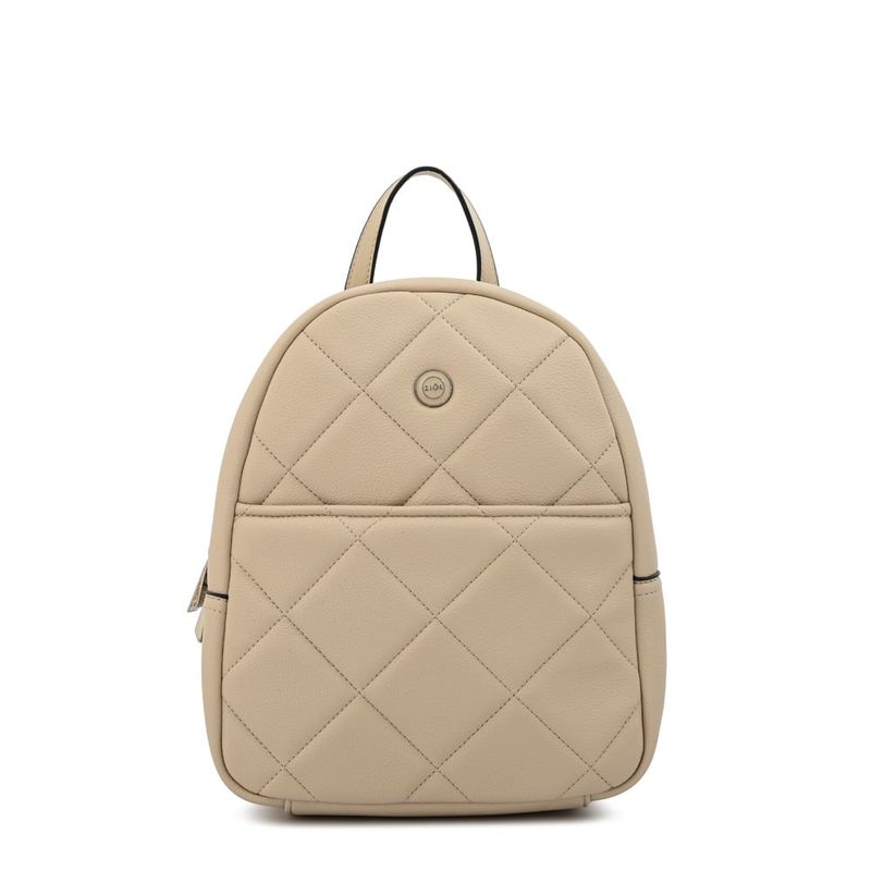 ZIOL - Mochila mediana fiora beige