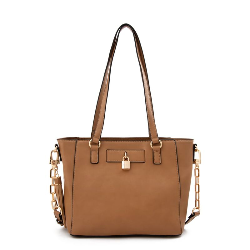 ZIOL - Cartera dos asas mediana elaia camel