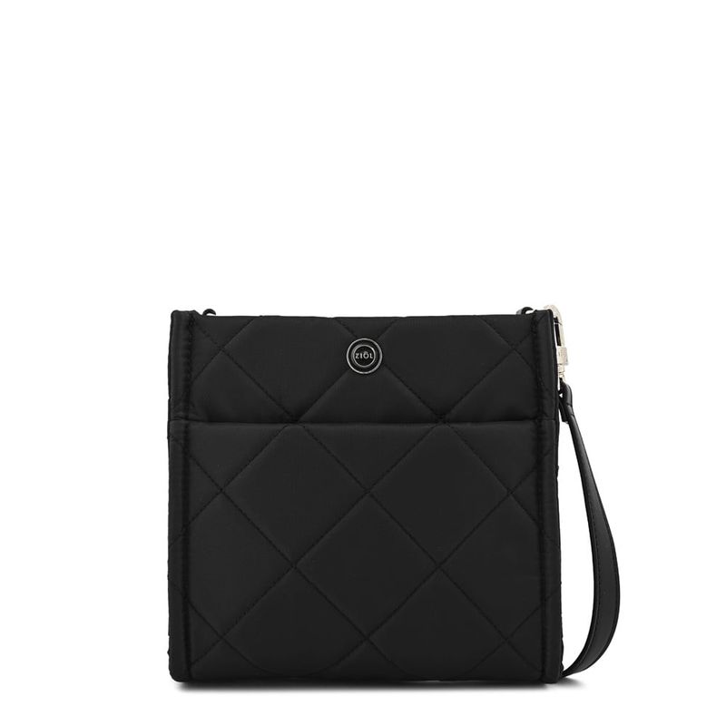 ZIOL - Cartera bandolera mediana fiora negro especial