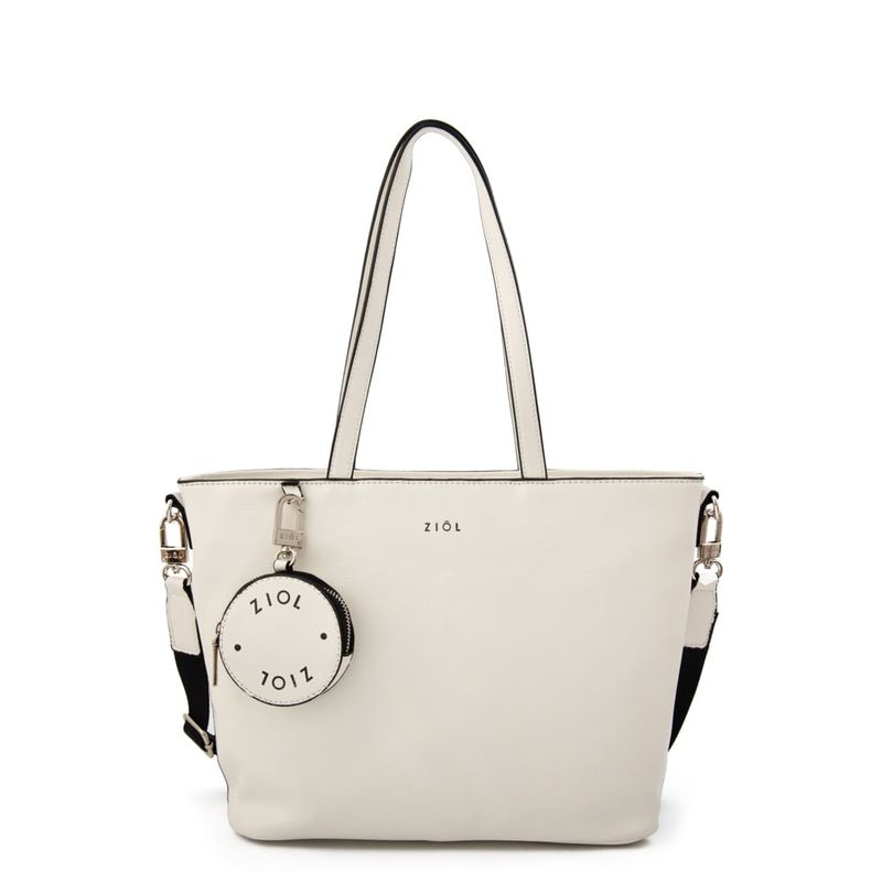 ZIOL - Cartera dos asas grande avin blanco