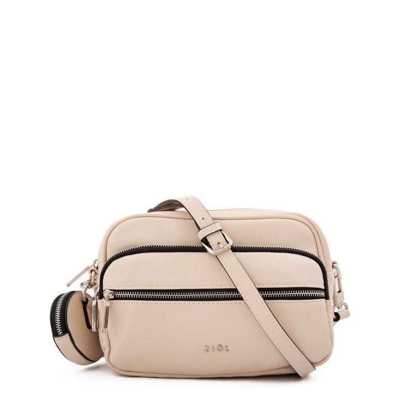 ZIOL - Cartera bandolera pequeña gabriela blanco crudo