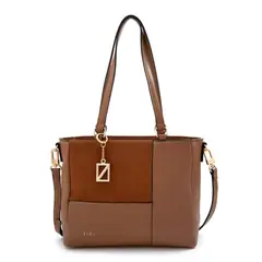 ZIOL - Cartera dos asas mediana celina camel