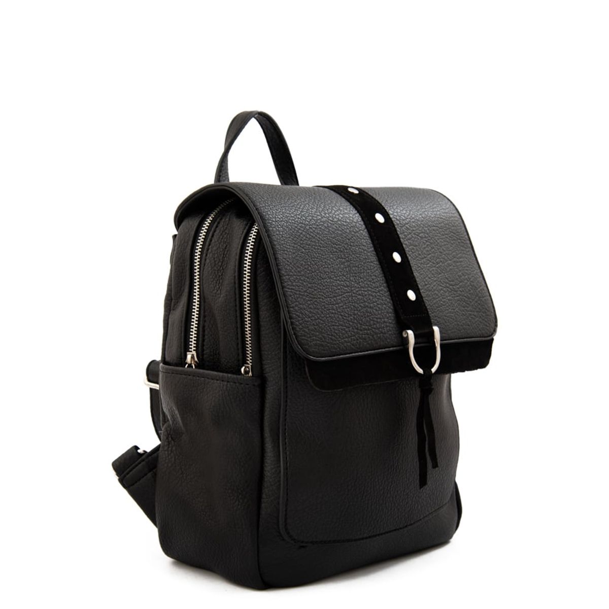 ZIOL - Mochila con tapa althea mediana negro