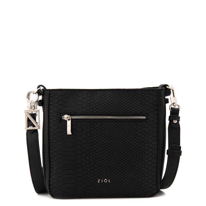ZIOL - Cartera bandolera mediana polete negro especial