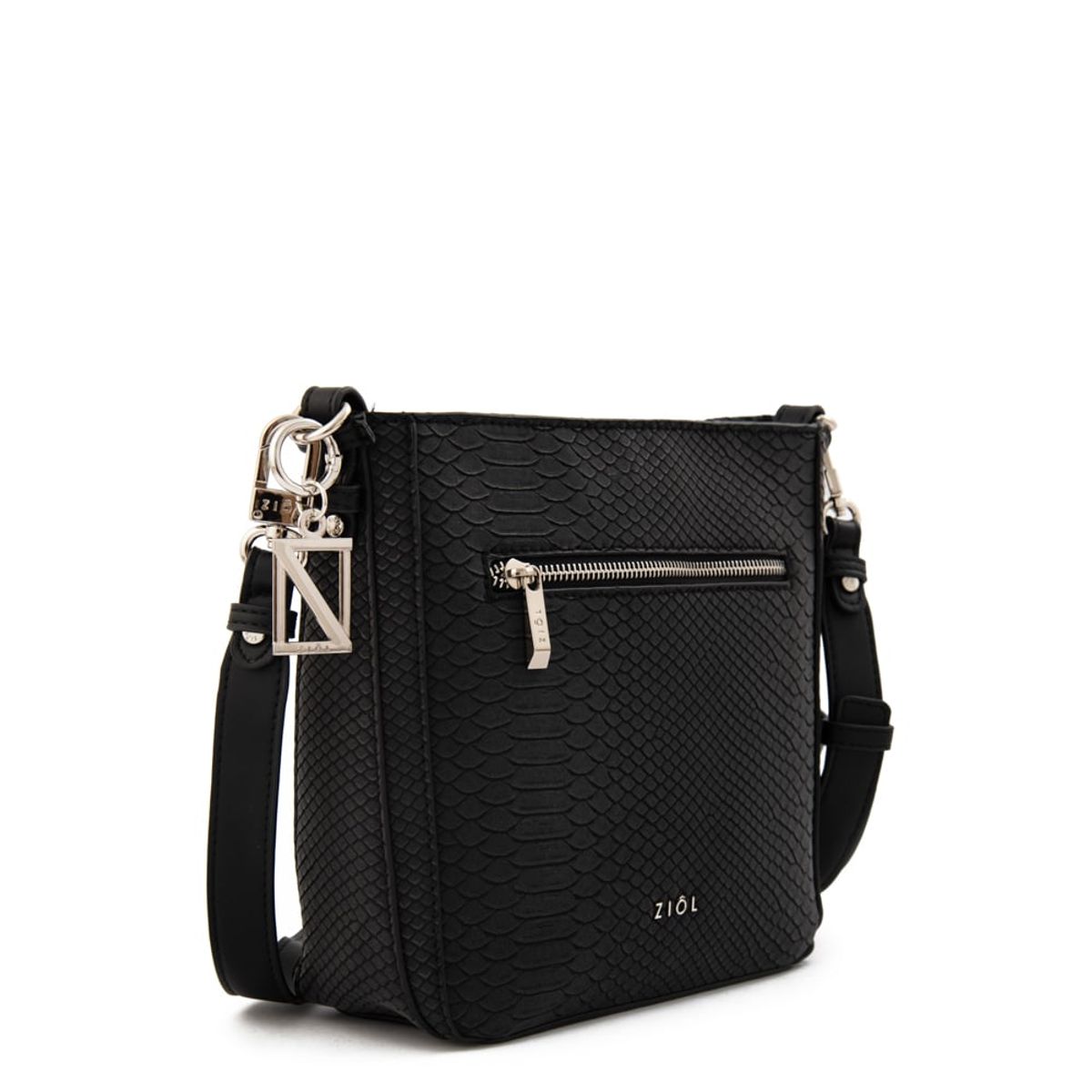ZIOL - Cartera bandolera polete mediana negro especial