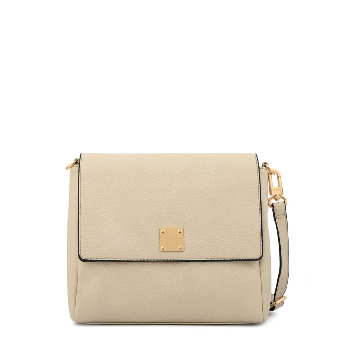 ZIOL - Cartera bandolera jelena pequeña blanco crudo