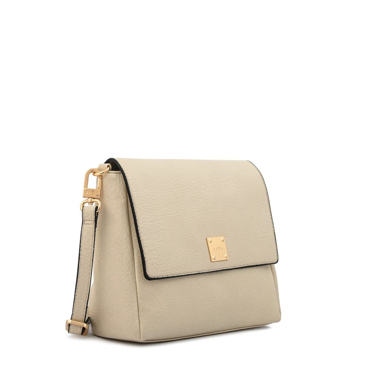 ZIOL - Cartera bandolera jelena pequeña blanco crudo