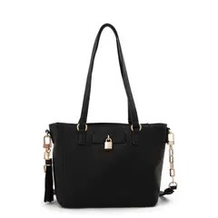 ZIOL - Cartera dos asas mediana elaia negro especial