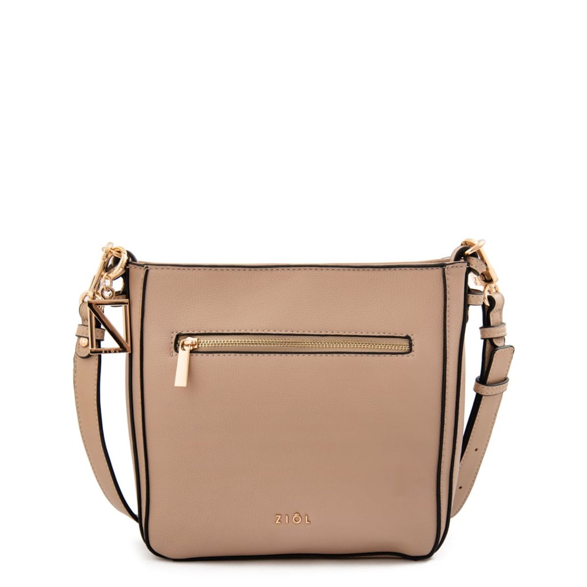 ZIOL - Cartera bandolera polete mediana beige