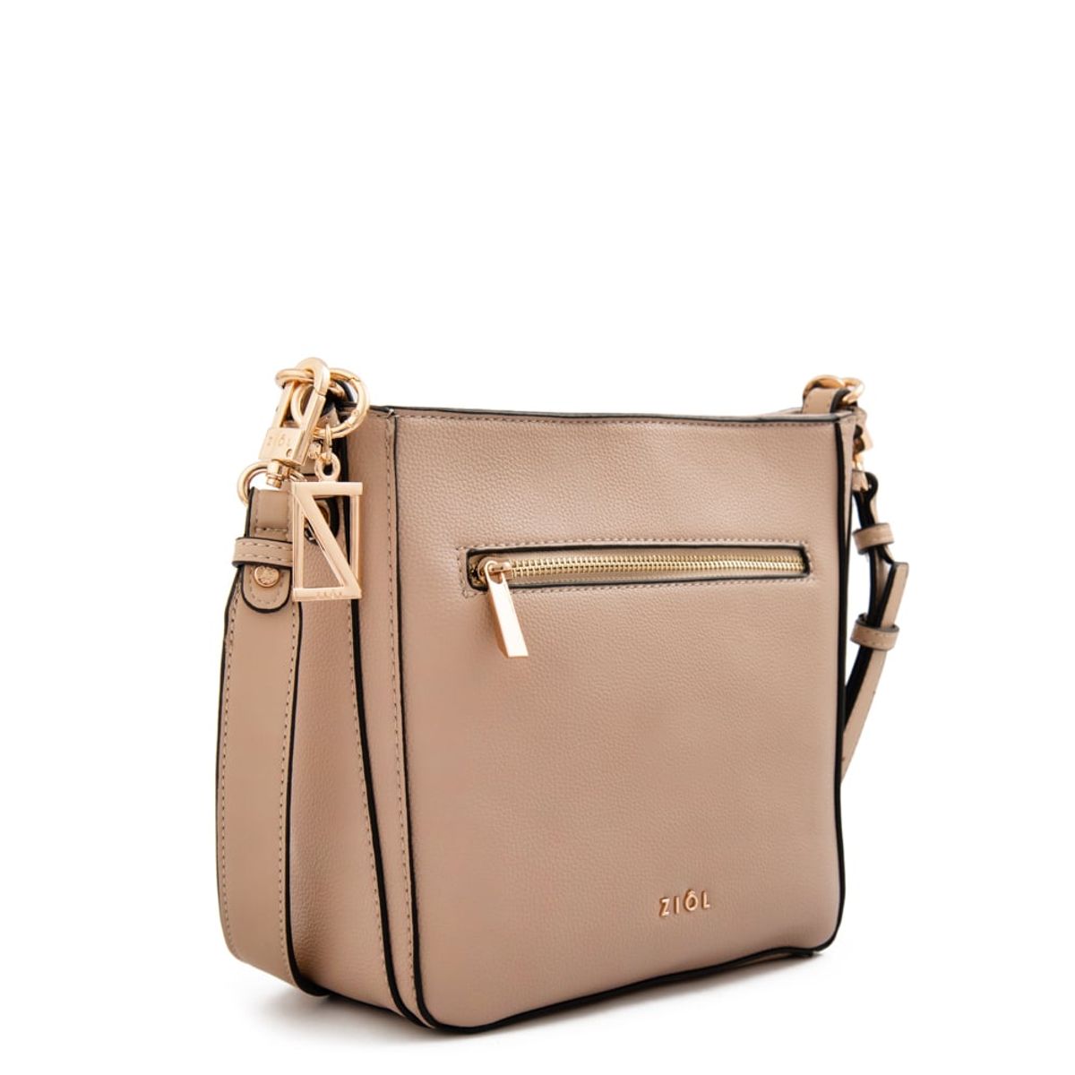 ZIOL - Cartera bandolera polete mediana beige