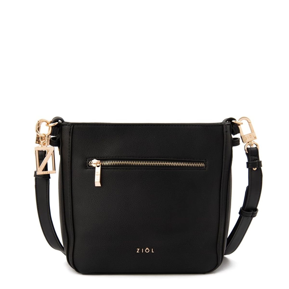 ZIOL - Cartera bandolera polete mediana negro