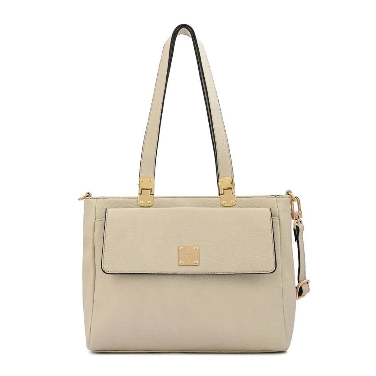 ZIOL - Cartera tote tres divisiones jelena mediana blanco crudo