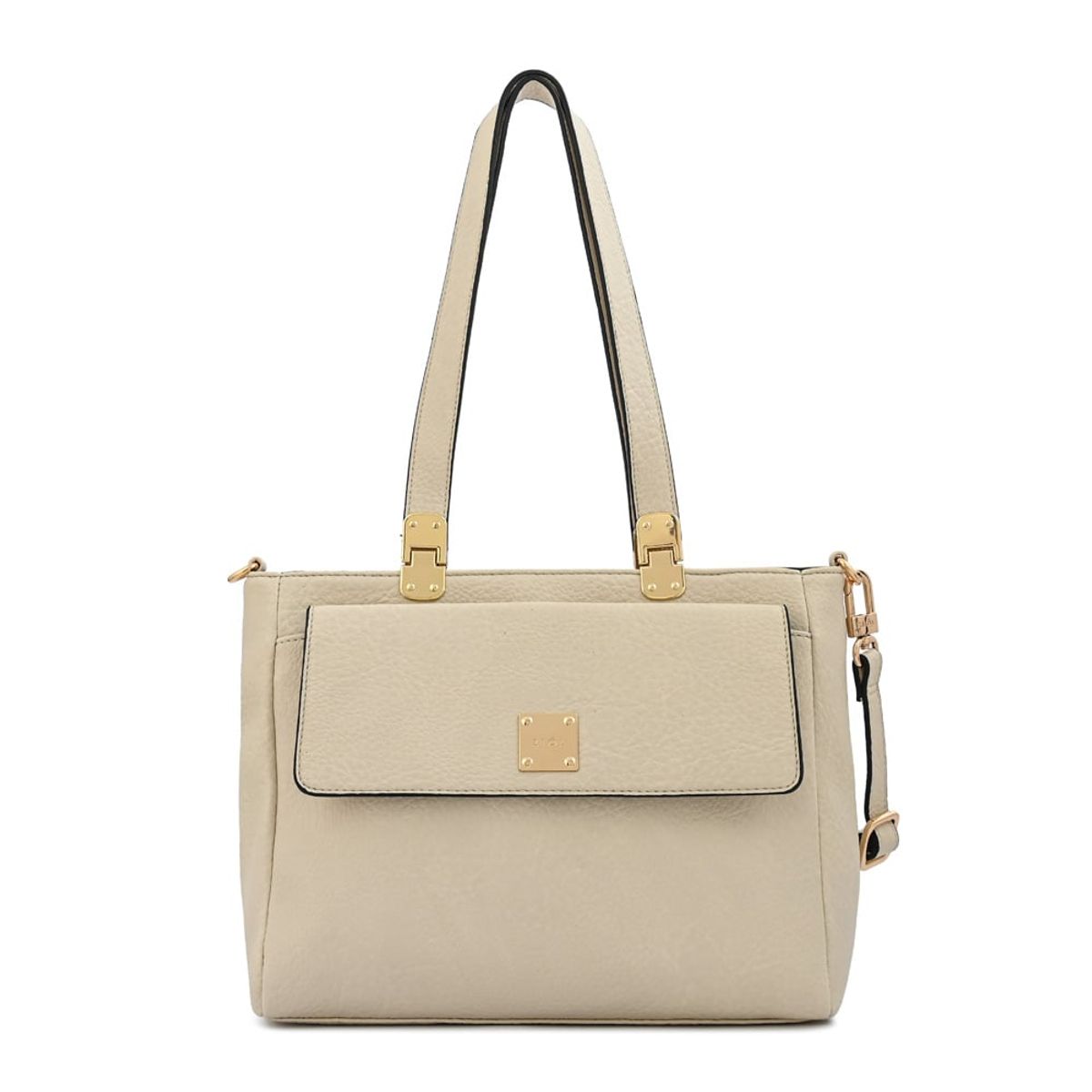 ZIOL - Cartera tote tres divisiones jelena mediana blanco crudo