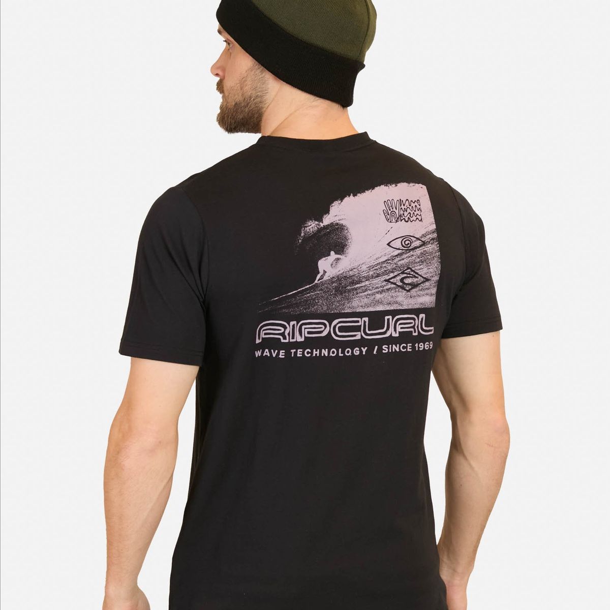 RIP CURL - Polera MC CurlJet Negro Hombre Rip Curl - Negro