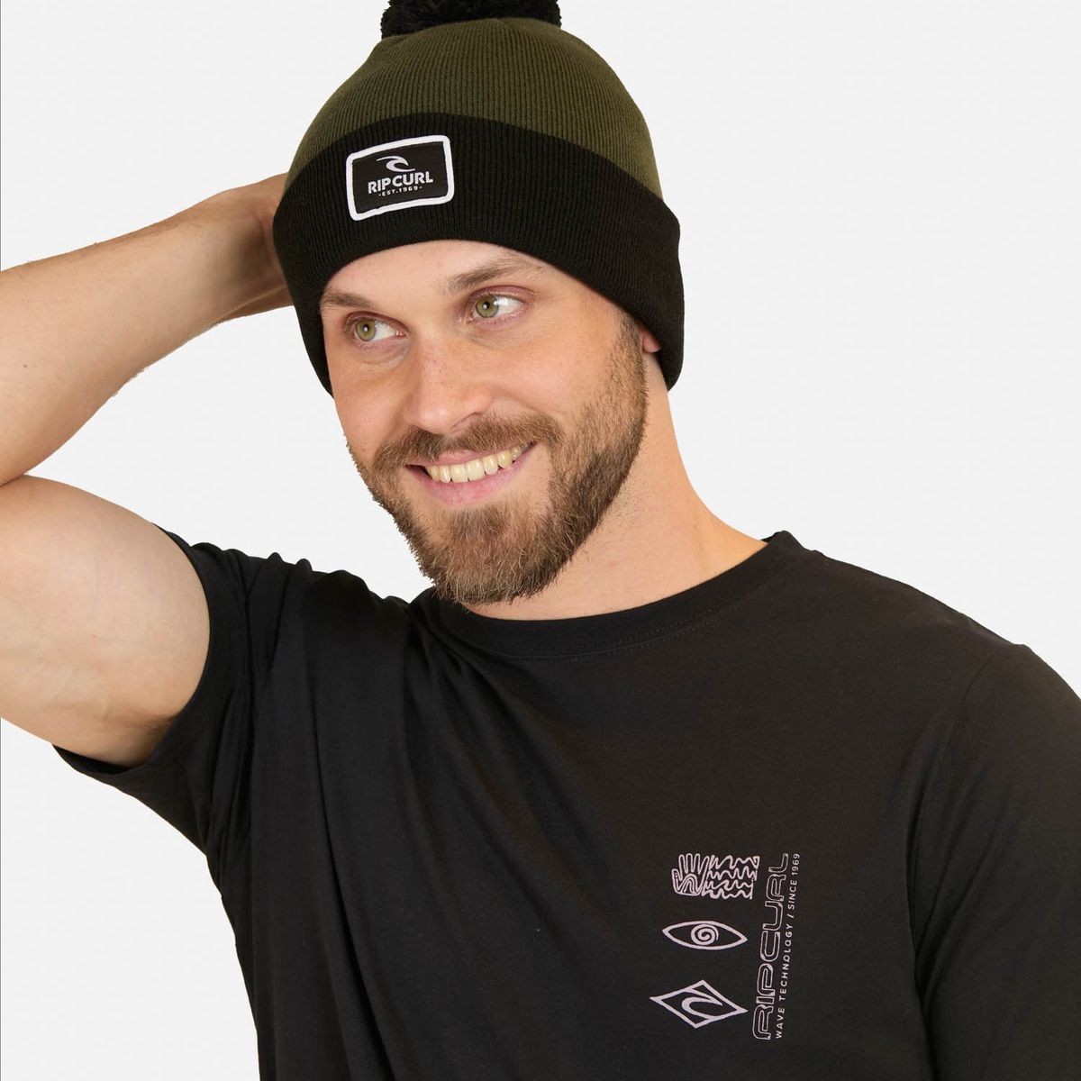 RIP CURL - Polera MC CurlJet Negro Hombre Rip Curl - Negro