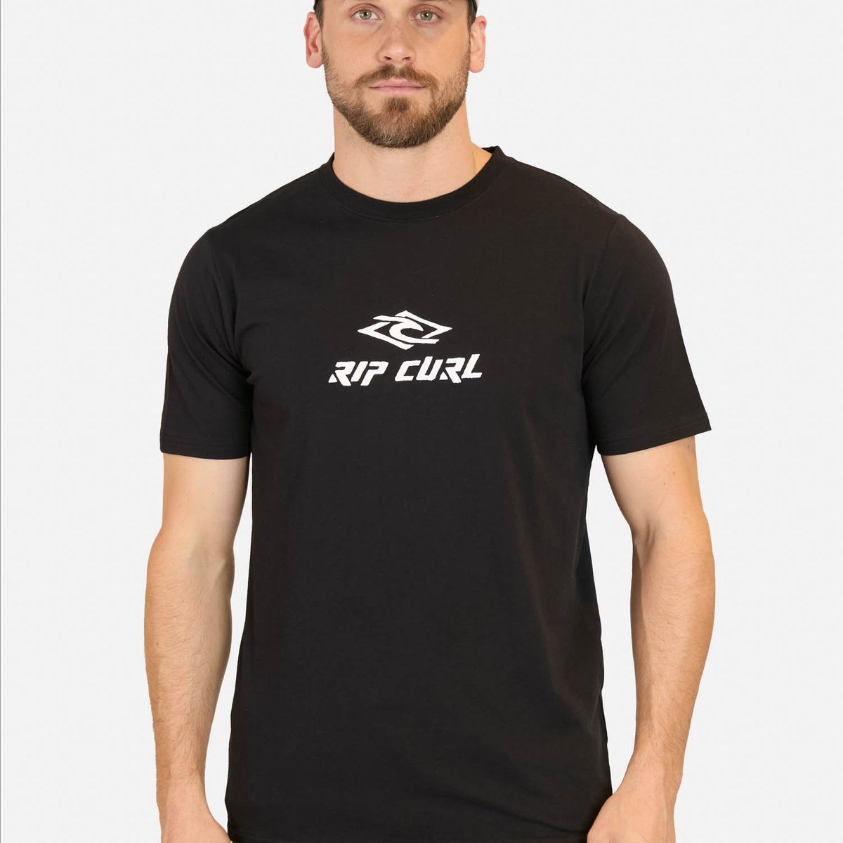 RIP CURL - Polera MC Diamond search Negro Hombre Rip Curl - Negro