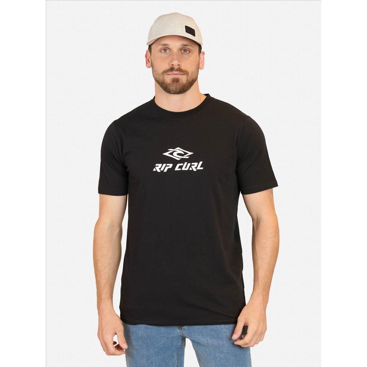 RIP CURL - Polera MC Diamond search Negro Hombre Rip Curl - Negro