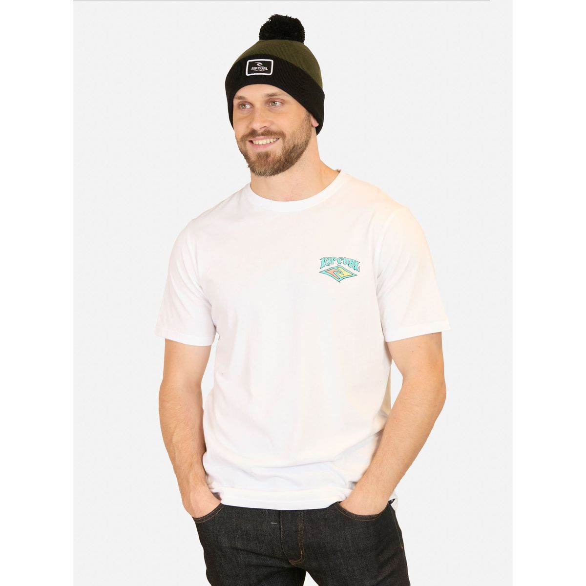 RIP CURL - Polera MC Dazed and tubed Blanco Hombre Rip Curl - Blanco