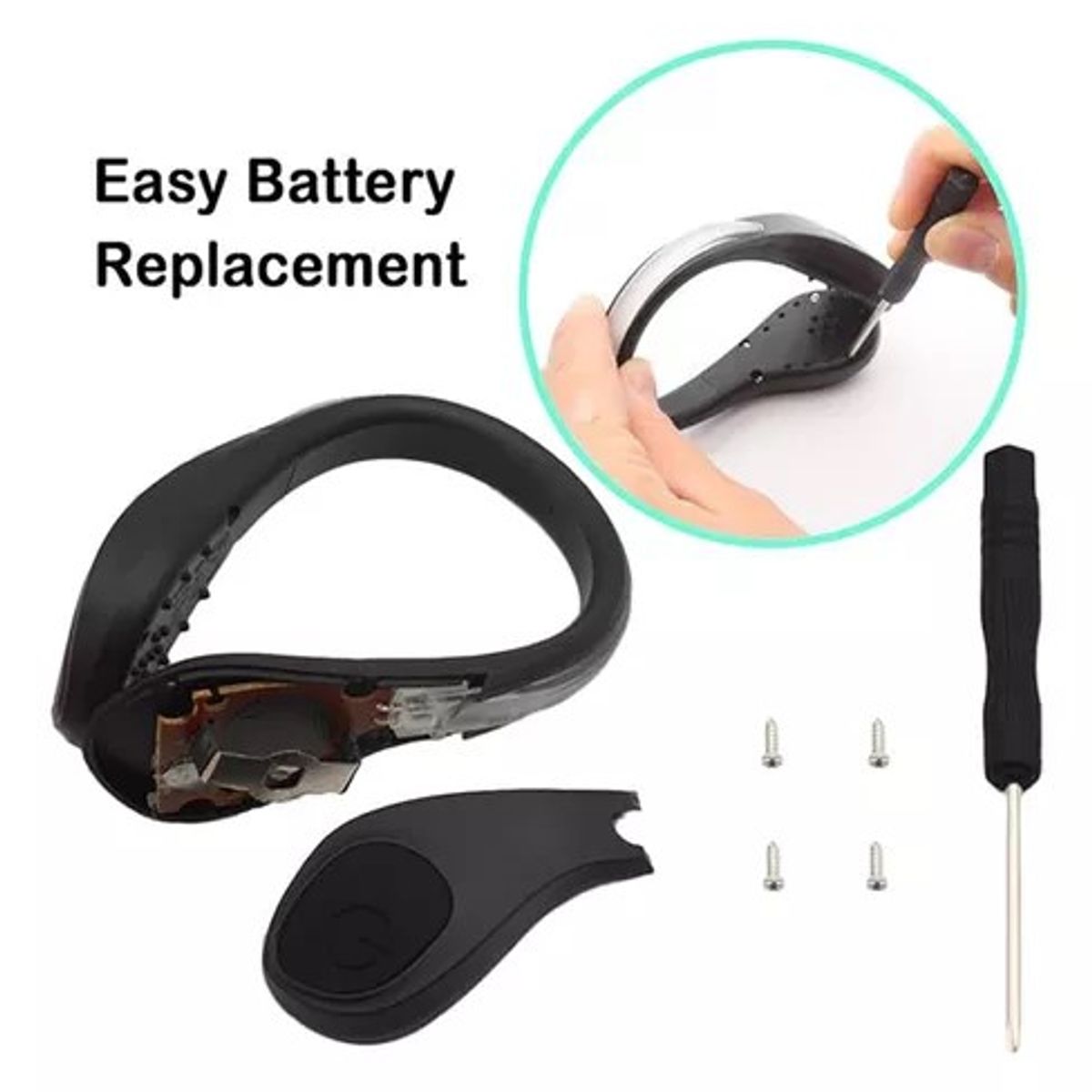 GENERICO - Pack 2 Luces Led De Seguridad Zapato Bicicleta