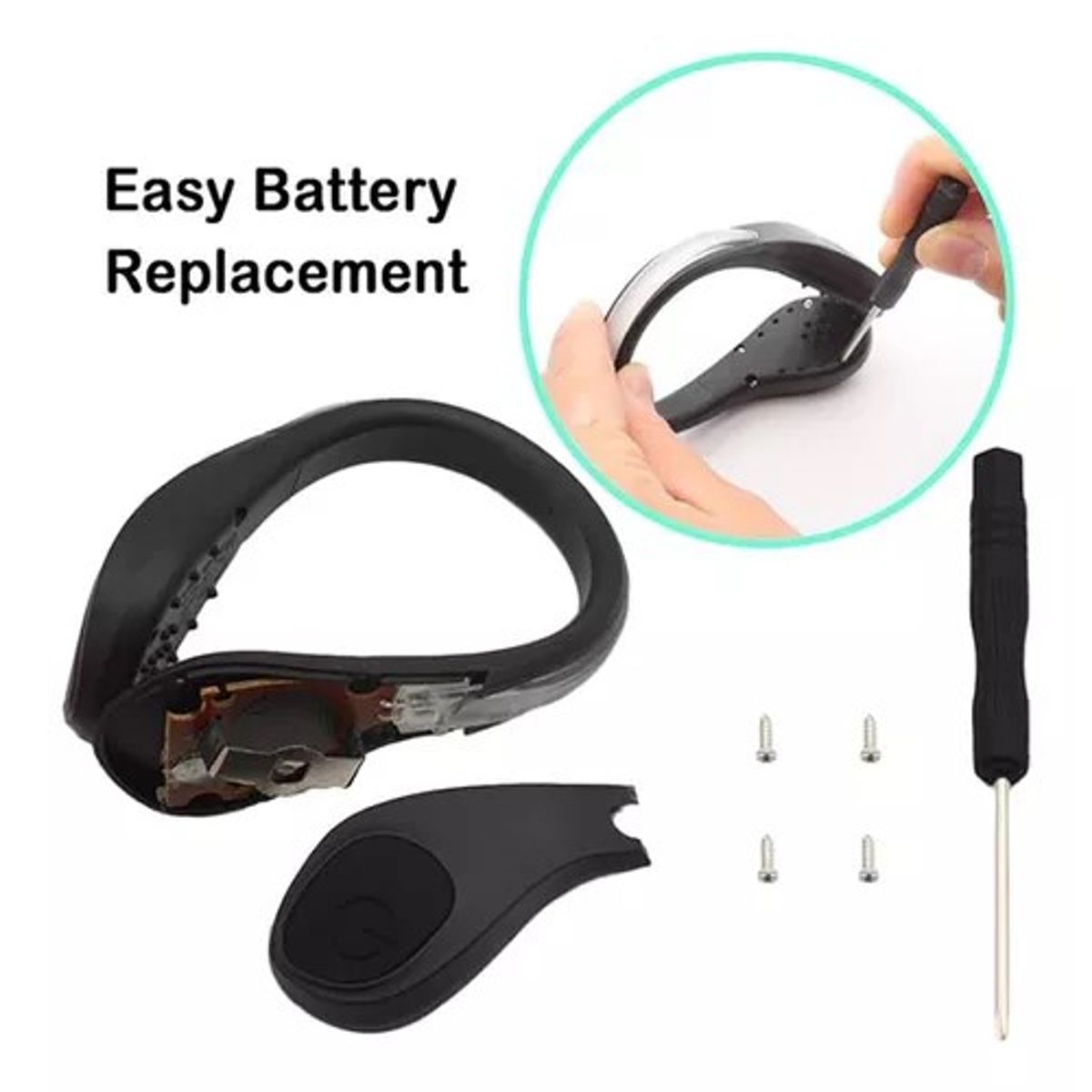 GENERICO - Pack 2 Luces Led De Seguridad Zapato Bicicleta