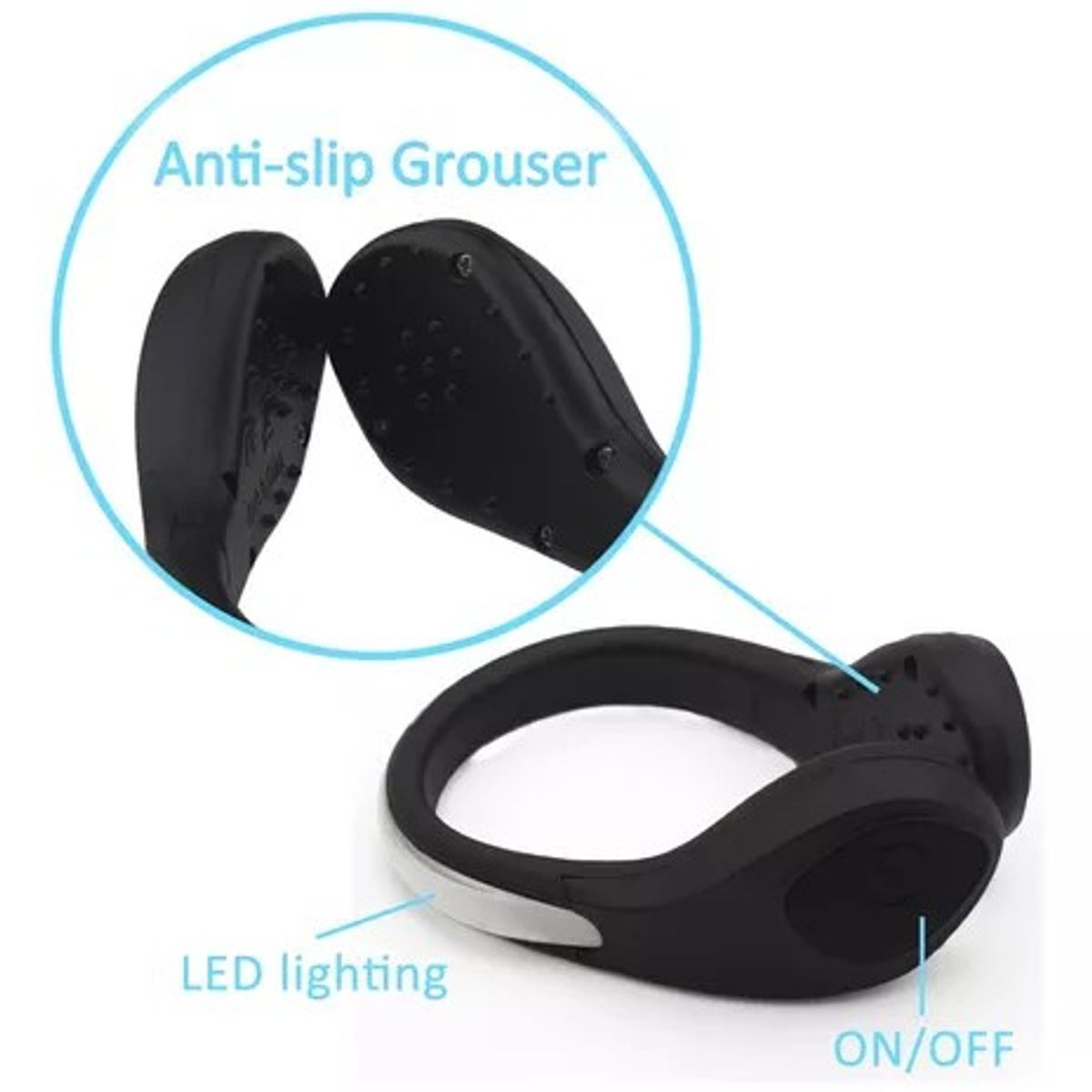 GENERICO - Pack 2 Luces Led De Seguridad Zapato Bicicleta