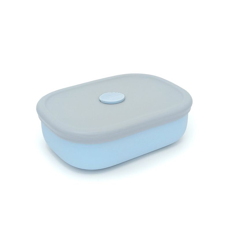 BBPRO - Plato silicona con tapa Dusty Blue