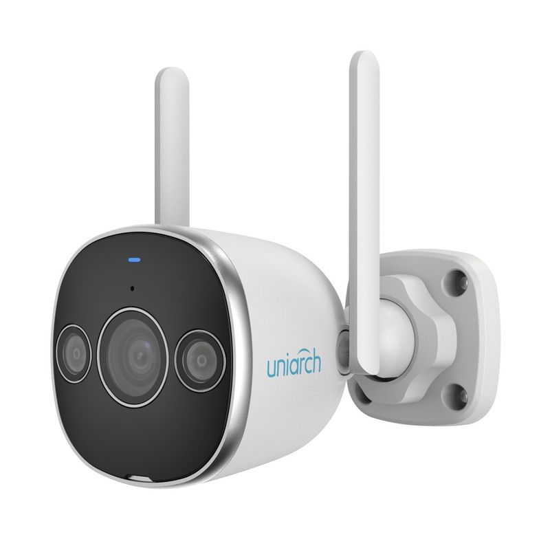 UNIARCH - Cámara Seguridad Wif IP 3MP 2K Luz LED Full Color