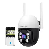 MUNDO MAGIA - Cámara De Seguridad Panorámica De 1080p Wifi 10 Led