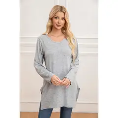 MPROPIA - Sweater Mini Vestido Corto Tejido Abertura Lazo Espalda 2005