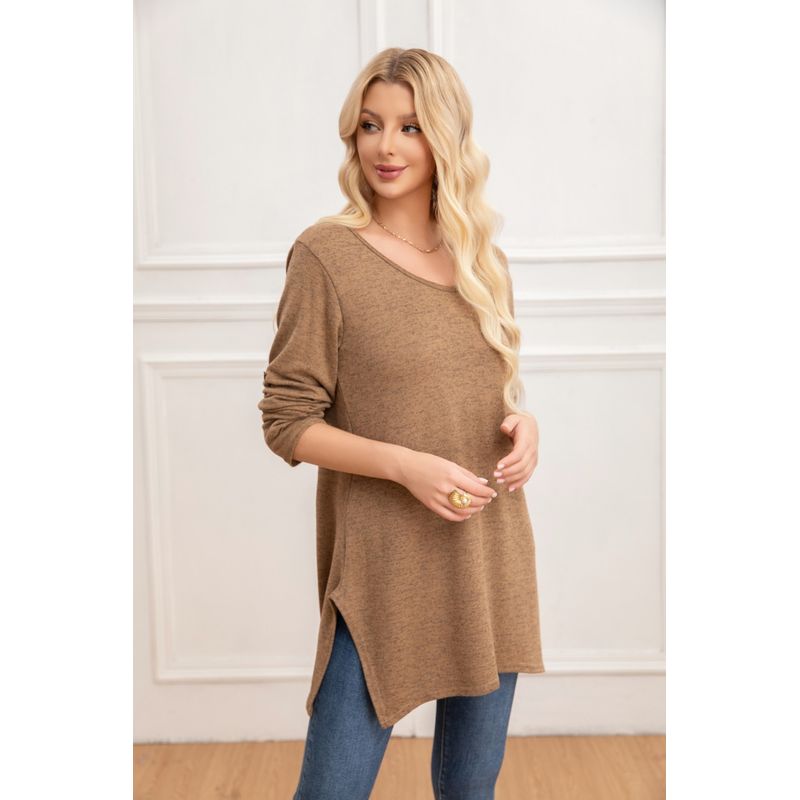 MPROPIA - Sweater Mini Vestido Corto Tejido Abertura Lazo Espalda 2005