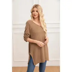 MPROPIA - Sweater Mini Vestido Corto Tejido Abertura Lazo Espalda 2005