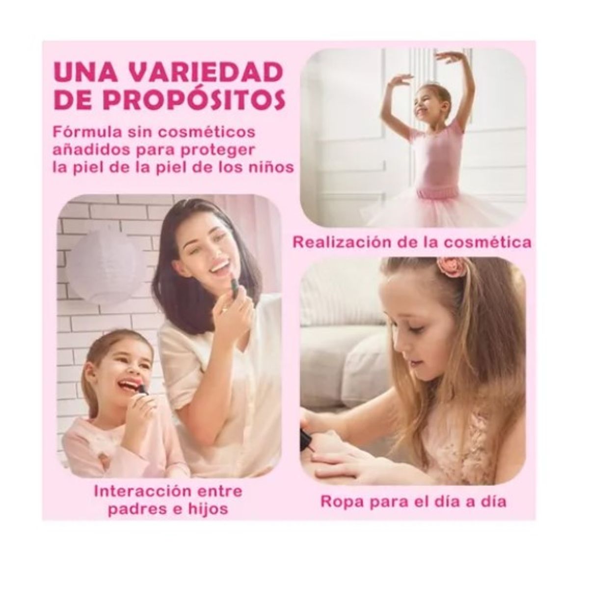 ESHOPANGIE - Kit De Juguetes Maquillaje Para Niñas Cosmetico Manicura