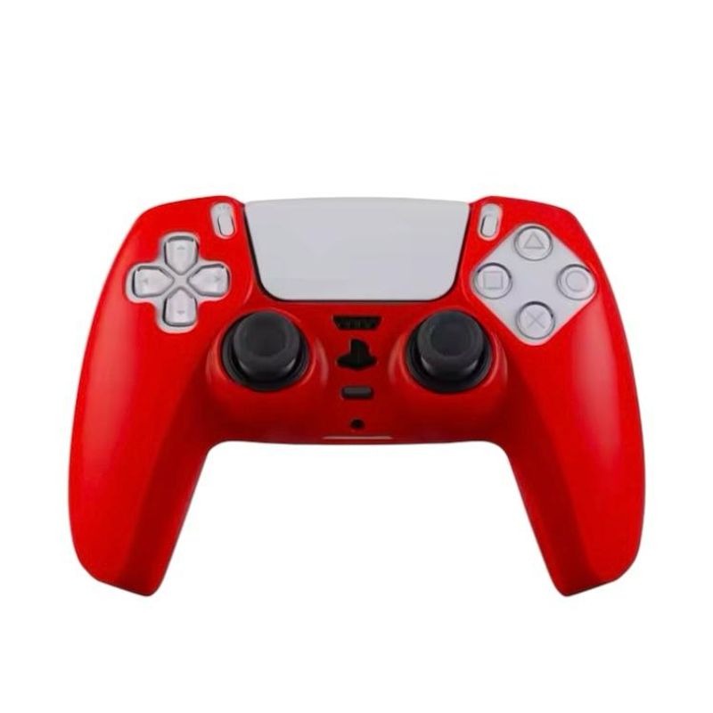 GENERICO - Funda Protectora Silicona Mando Compatible PlayStation 5 Color ROJO