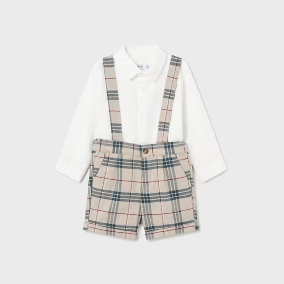 MAYORAL - Elegante Conjunto bermuda y camisa bebé