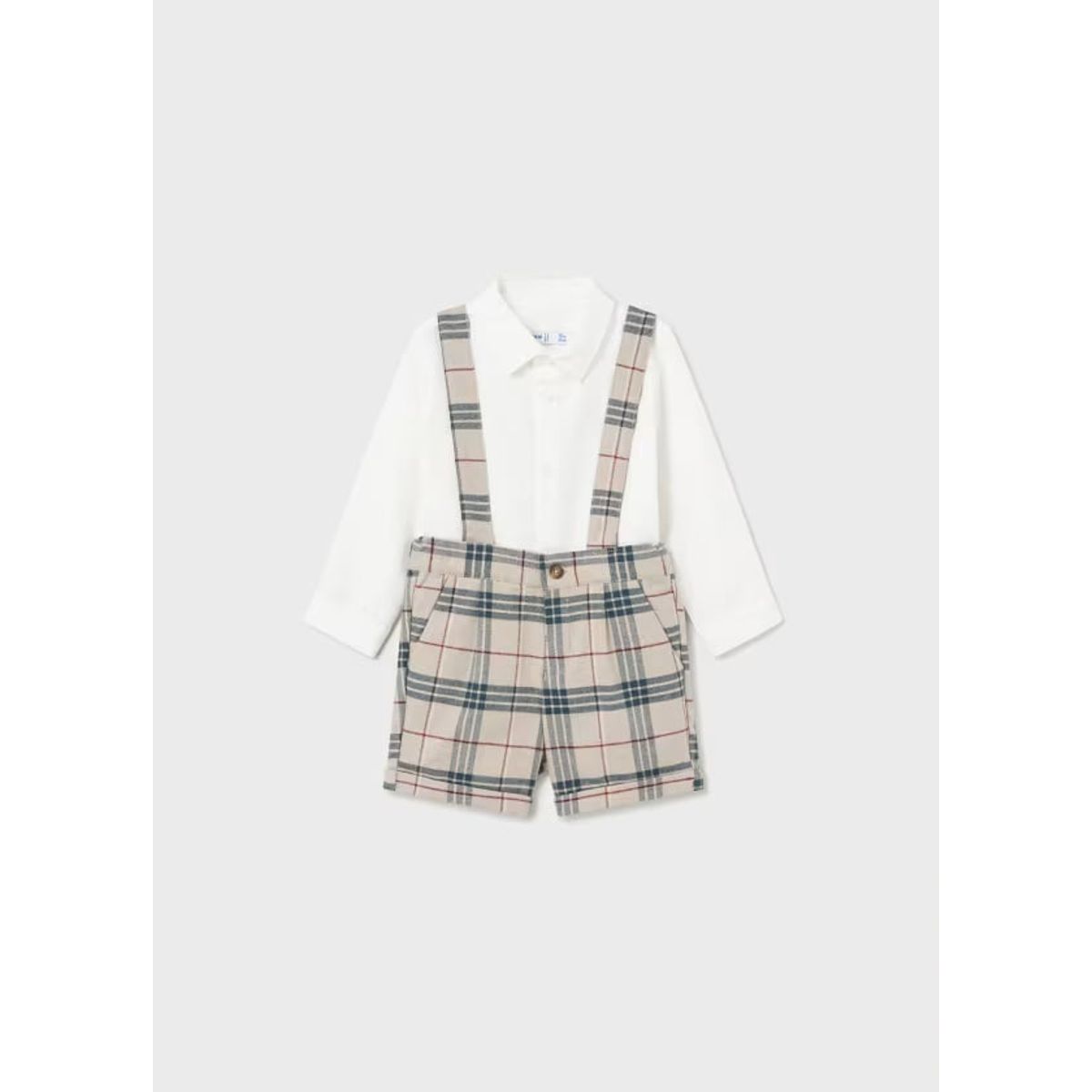 MAYORAL - Elegante Conjunto bermuda y camisa bebé