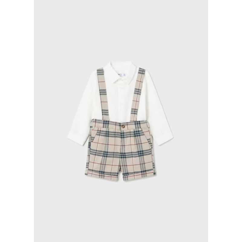 MAYORAL - Elegante Conjunto bermuda y camisa bebé